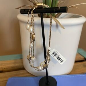 Banana Republic Gold & Pearl Bracelet (NWT)